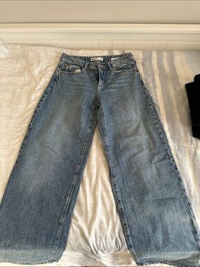 Garage Baggy Jeans in Light Blue Denim